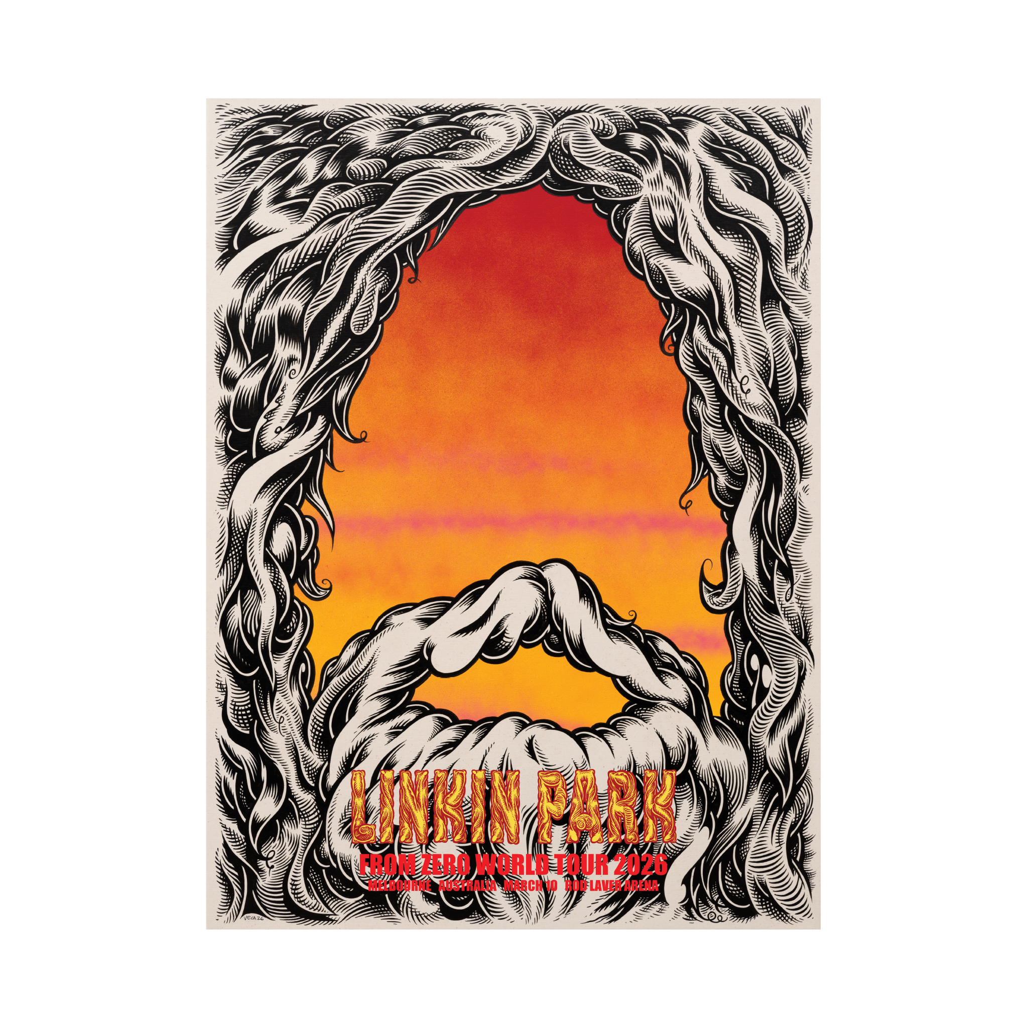 FZ 2026 Tour Melbourne #2 Poster (Mar 10th) - Mark Dean Veca