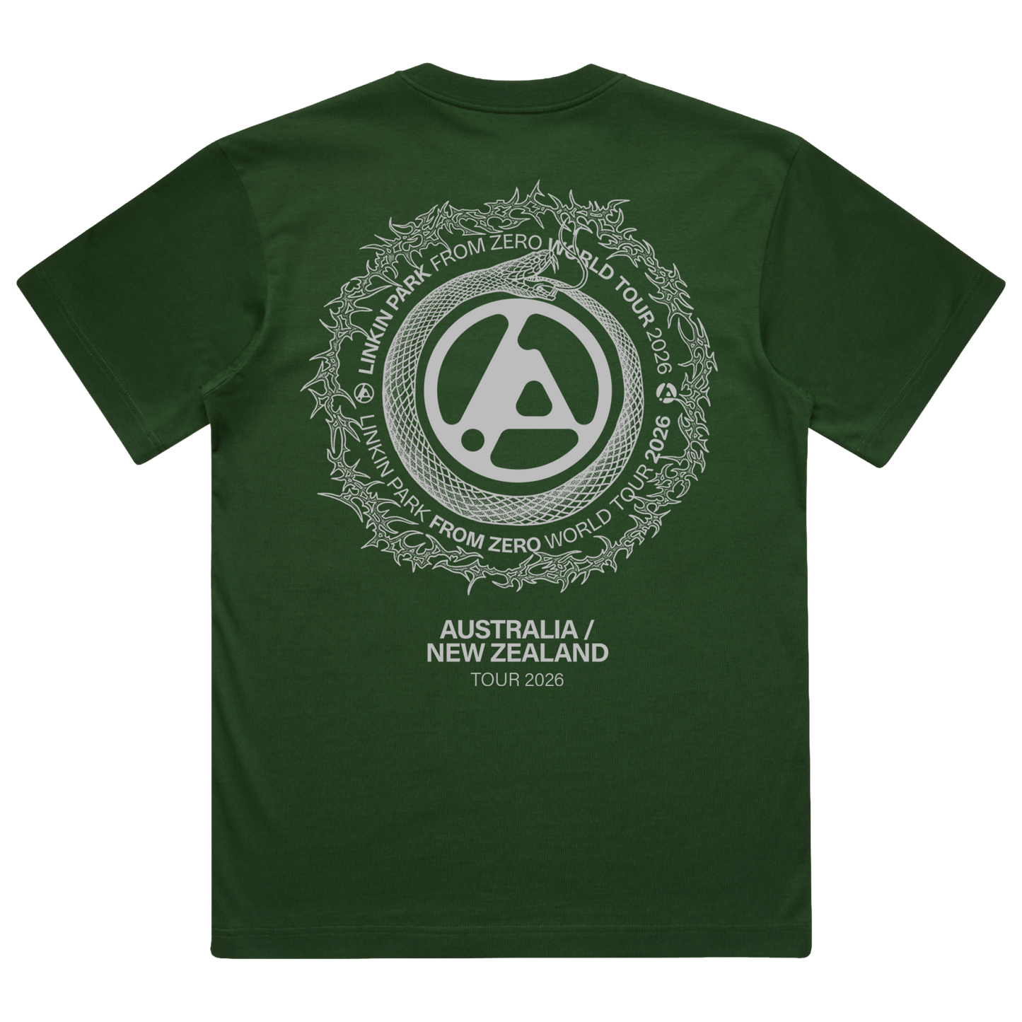 Anya AUS NZ Forest Green Tee