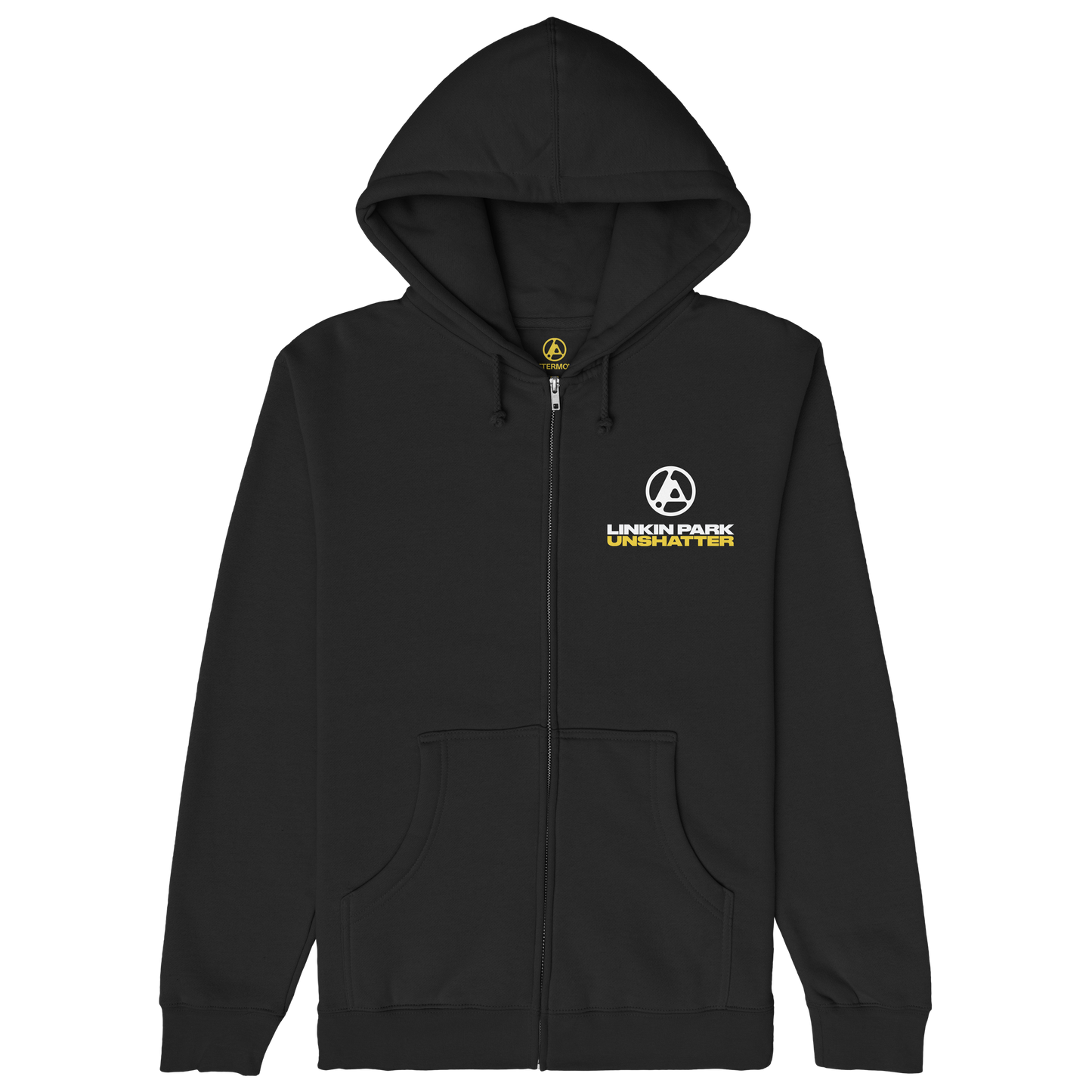 UNSHATTER Black Zip Hoodie